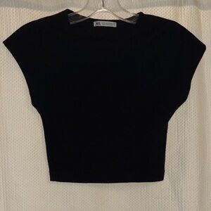Zara Black Crop Top